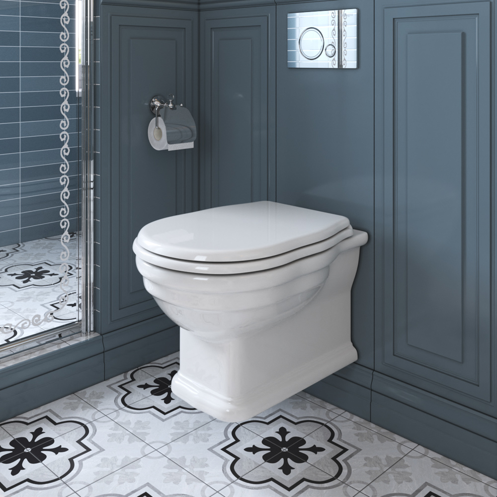 Унитаз подвесной BelBagno BOHEME BB115CH/BB115SC безободковый с сиденьем 