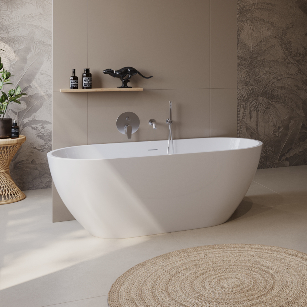 Ванна отдельностоящая BelBagno BB701-1400-720-K