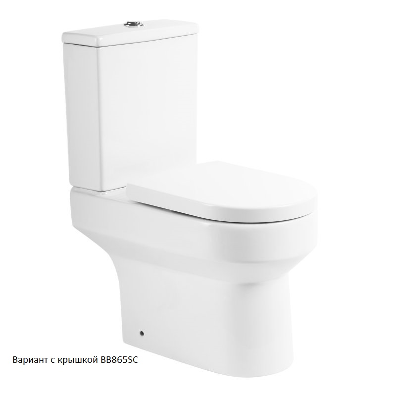 Унитаз-компакт безободковый BelBagno NORMA BB339CPR + BB339T