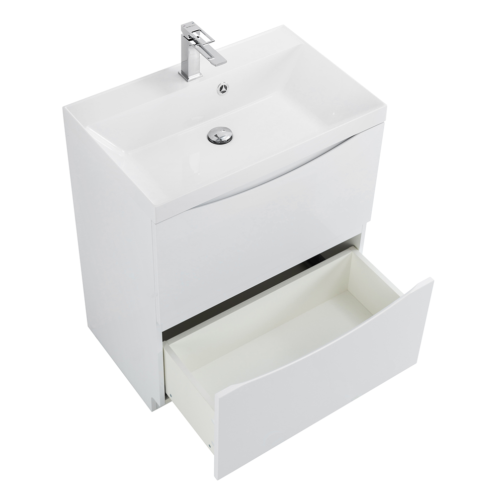 Тумба напольная с раковиной BelBagno MARINO-600-2C-PIA-BL-P
