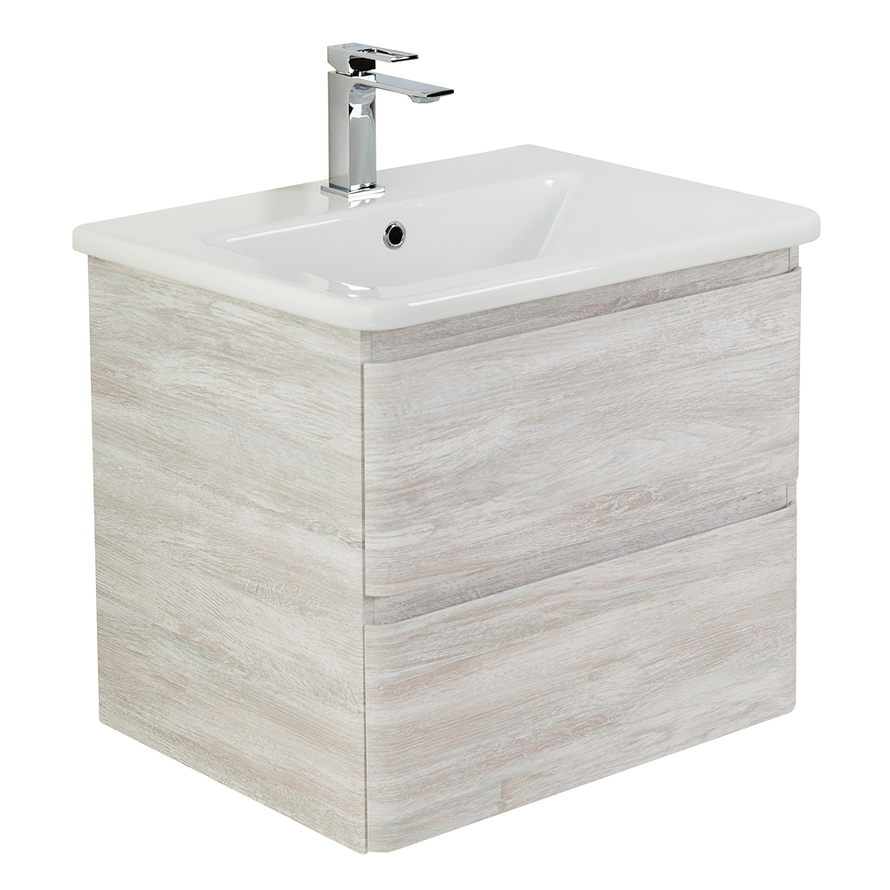 Тумба подвесная с керамической раковиной BelBagno ALBANO-CER-600-2C-SO-RVB