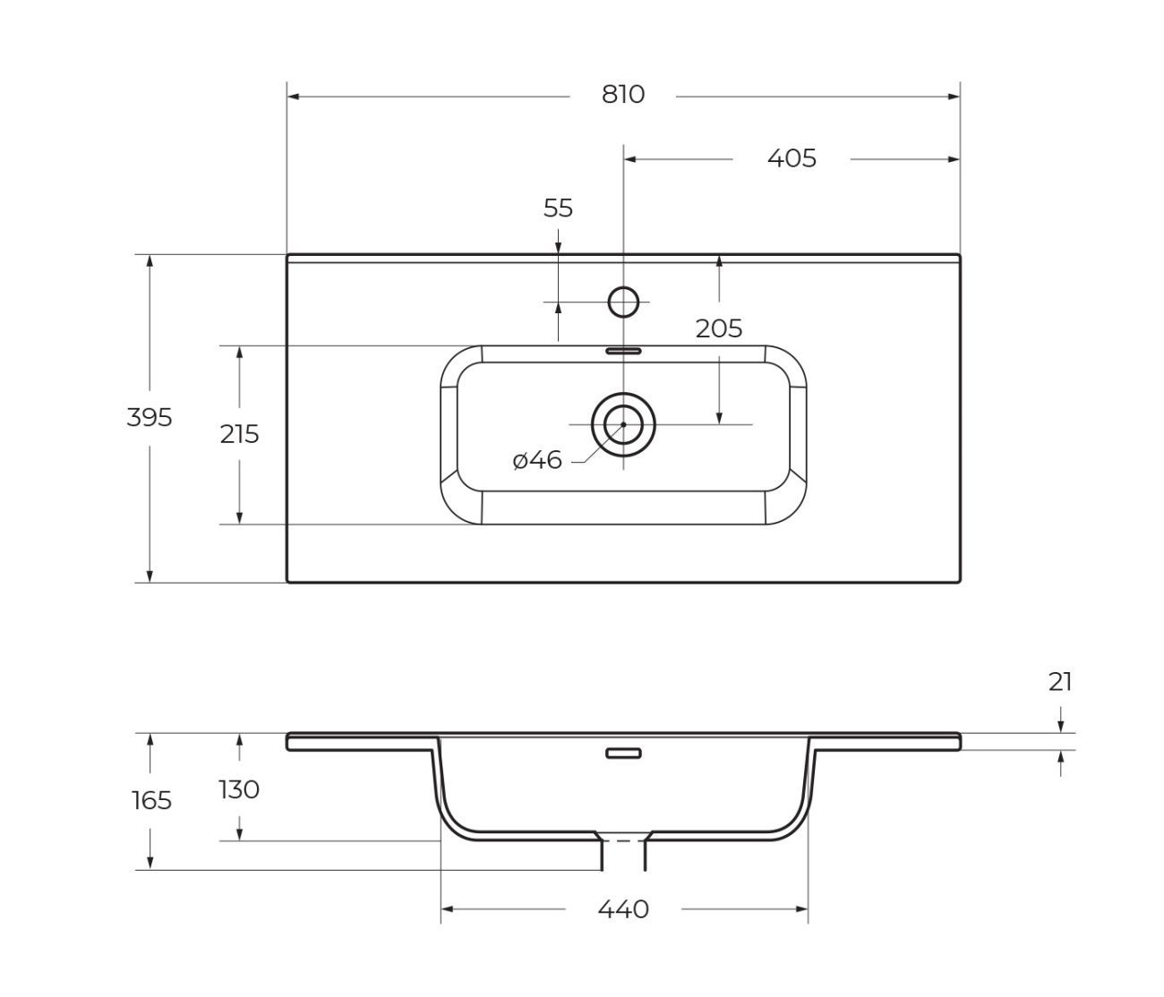 Тумба напольная с раковиной BelBagno KRAFT39-800/390-2C-PIA-RT