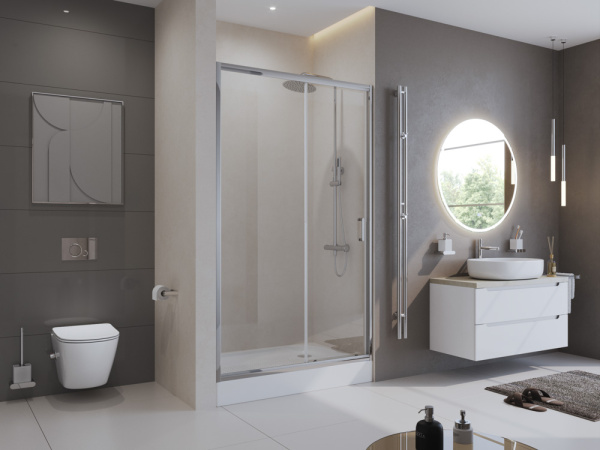 Дверь в проём BelBagno UNO-195-BF-1-130-C-Cr