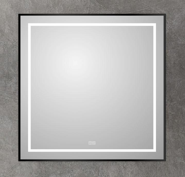 Зеркало BelBagno SPC-KRAFT-800-800-LED-TCH-WARM-NERO