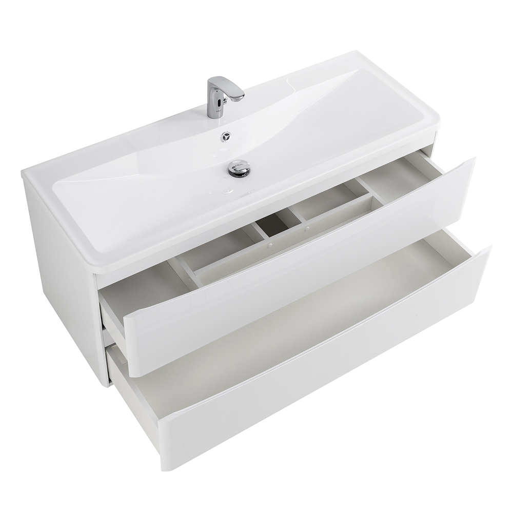 Тумба подвесная под раковину BelBagno ACQUA-1200-2C-SO-BL 120 см Bianco Lucido 