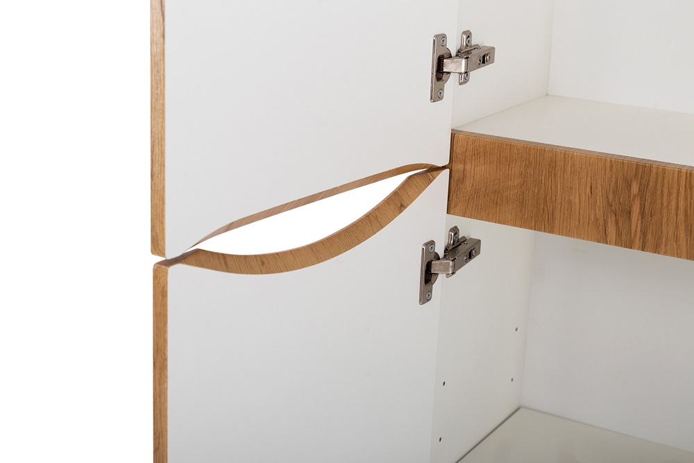 Пенал подвесной BelBagno FLY-MARINO-1500-2A-SC-RN-P-L левосторонний, Rovere Nature