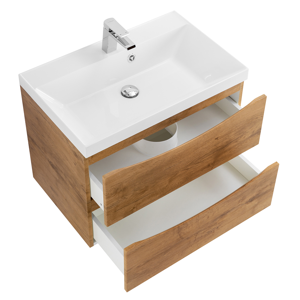 Тумба подвесная с раковиной BelBagno MARINO-700-2C-SO-RN-P