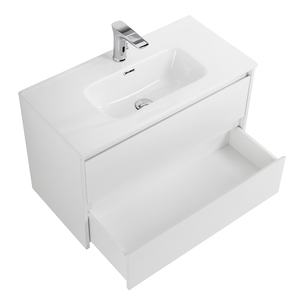 Тумба подвесная с раковиной BelBagno KRAFT 39-800/390-2C-SO-BO