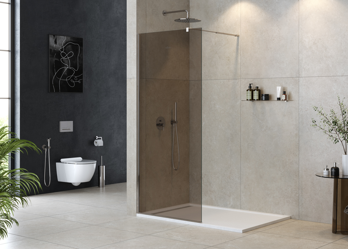 Душевая перегородка Cezares LIBERTA-L-1-110-BR-Cr