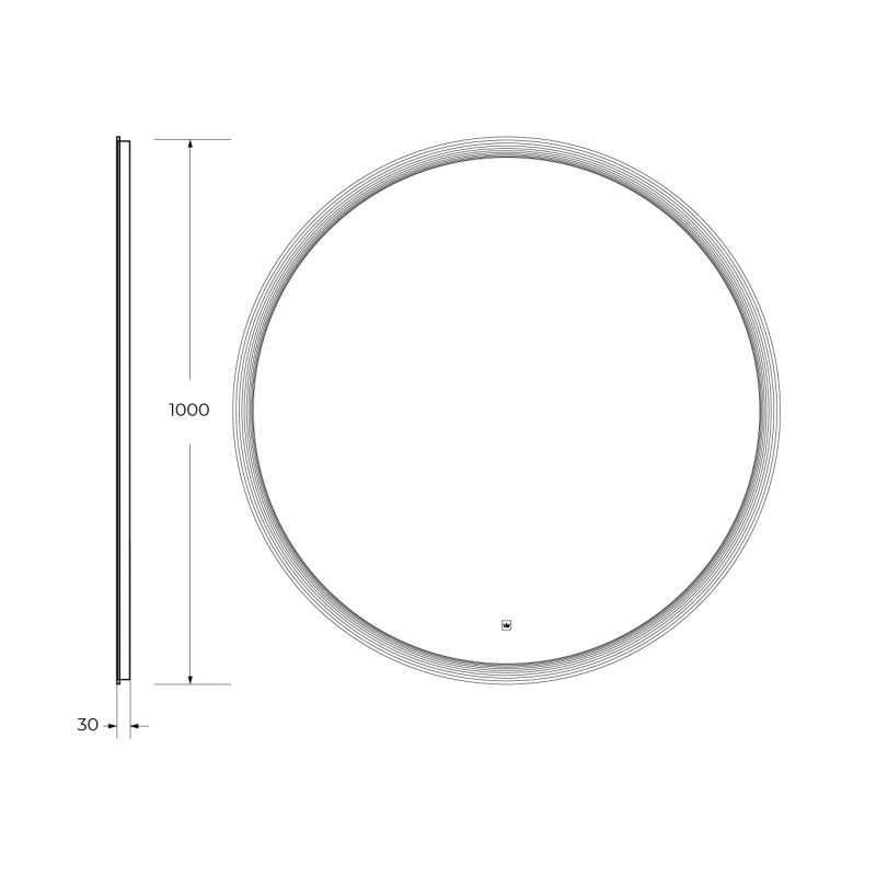 Зеркало Cezares CZR-SPC-ECO-1000-LED-TCH