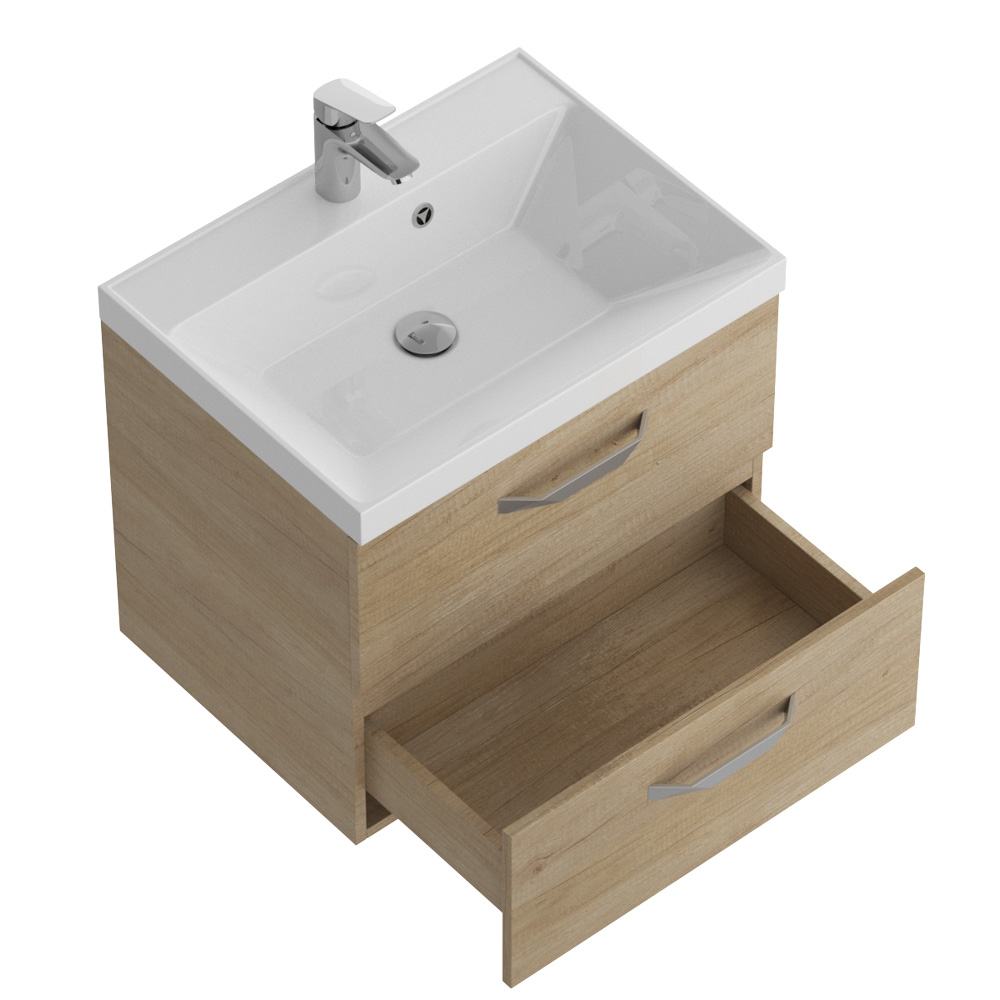 База под раковину подвесная с двумя выкатными ящиками BelBagno AURORA-700-2C-SO-RNN