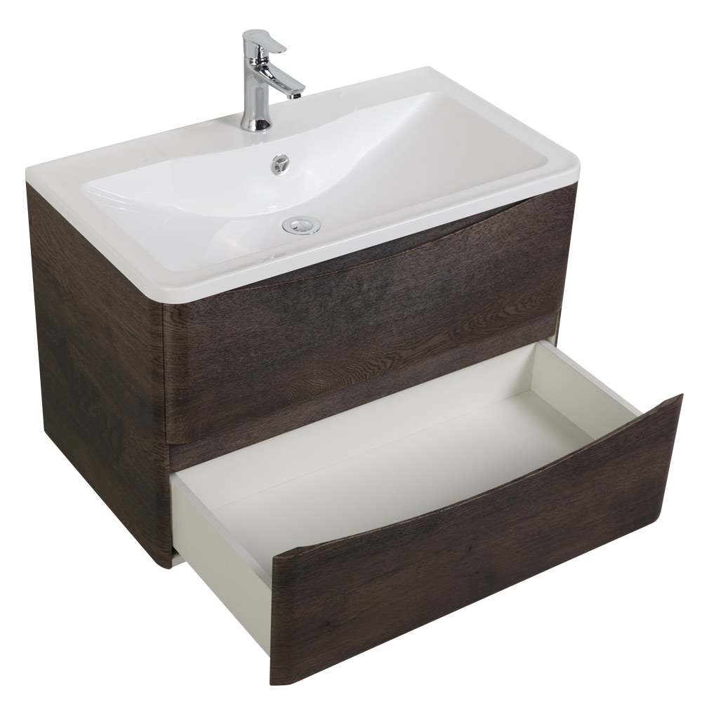 Мебель для ванной комнаты подвесная BelBagno ACQUA-900-2C-SO-RNG 90см Rovere Nature Grigio 