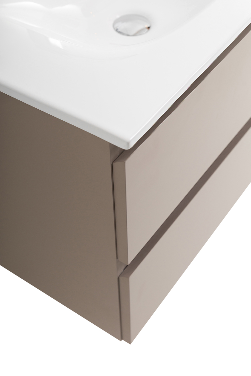 Тумба с раковиной подвесная BelBagno KRAFT-700-2C-SO-CO Бежевый матовый, раковина белая BB-8099-70