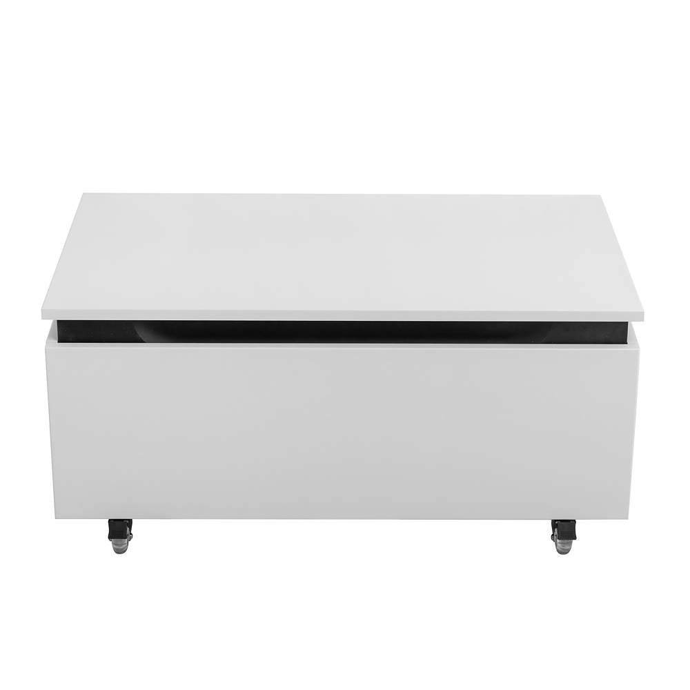 Тумба напольная с одним выкатным ящиком Cezares SLIDER-800-1C-PI-BO Bianco Opaco