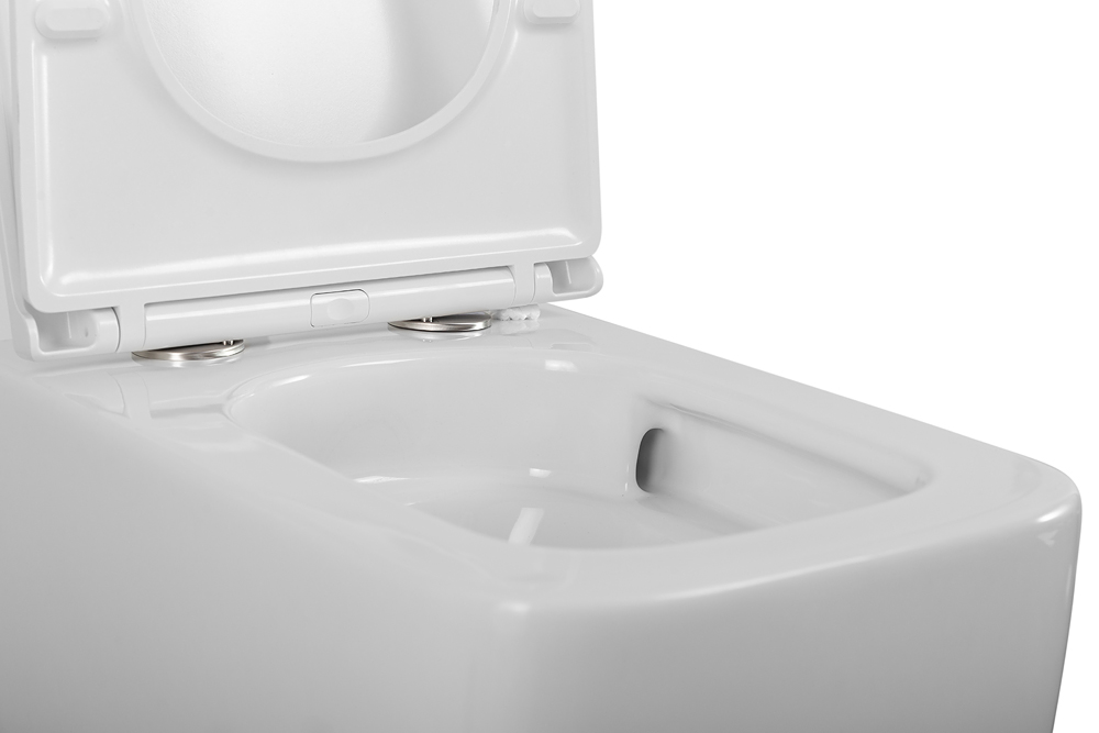 Унитаз подвесной безободковый с сиденьем и смывом TORNADO BelBagno LUCE-TOR BB076CH-TOR/SC