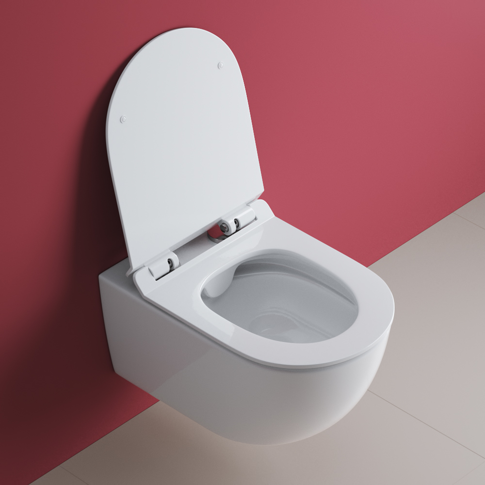 Унитаз подвесной Cezares MOLVENO CZR-2468-TH-R с сиденьем BelBagno BB2011SC