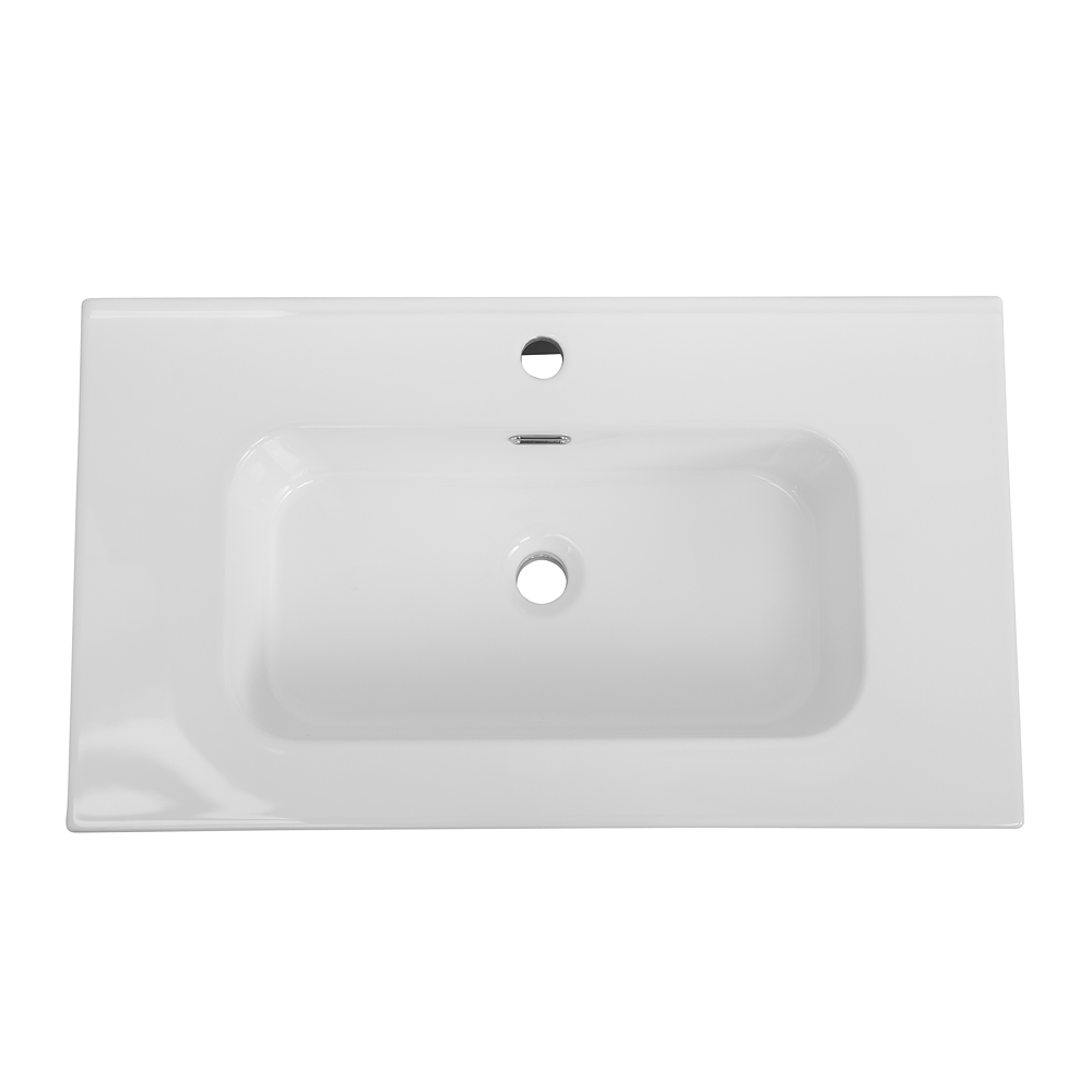 Тумба подвесная CEZARES DUET-N-800-2C-SO-FBS-P с раковиной CZR-8095-80, ясень белый софт