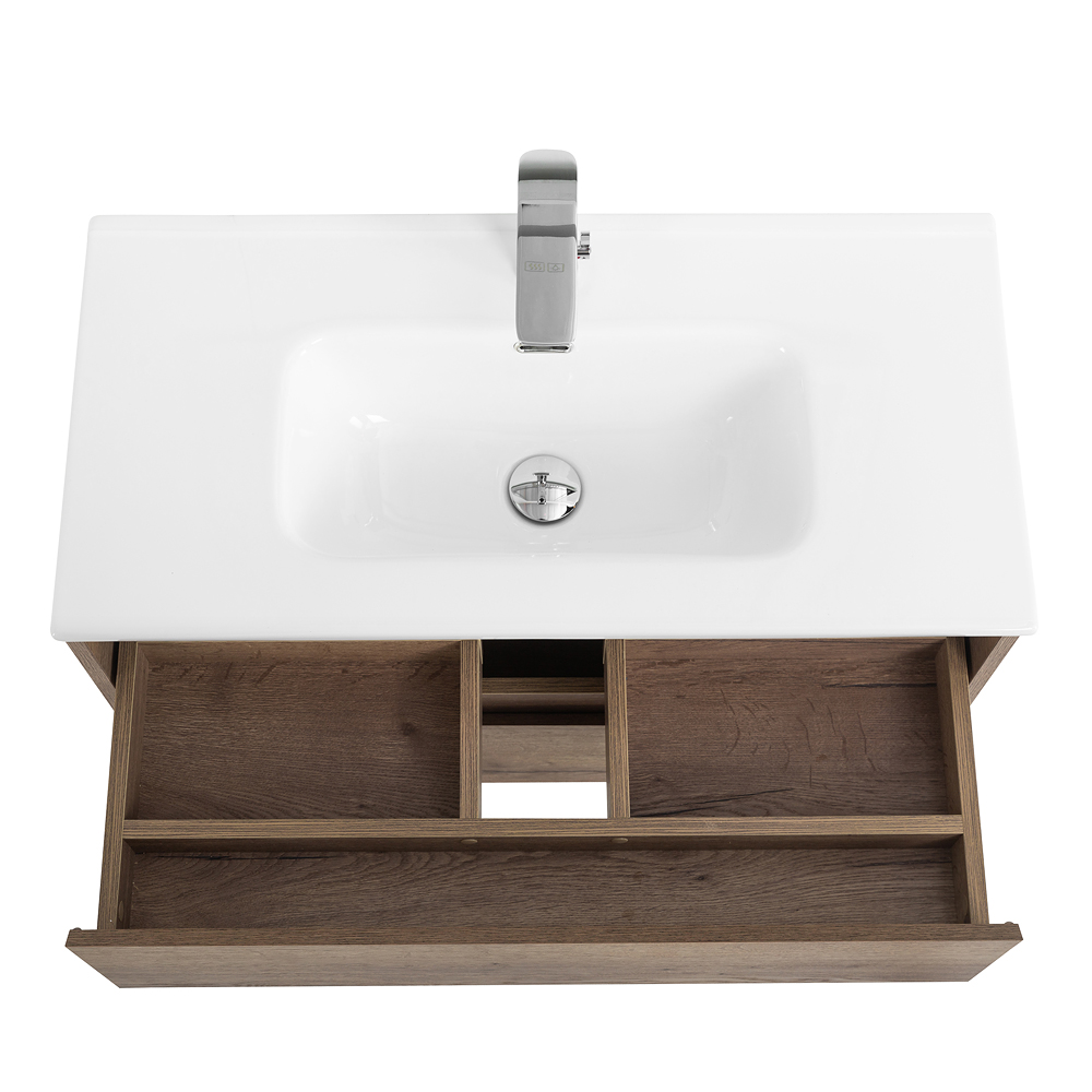 Тумба подвесная с раковиной BelBagno KRAFT 39-800/390-2C-SO-RT
