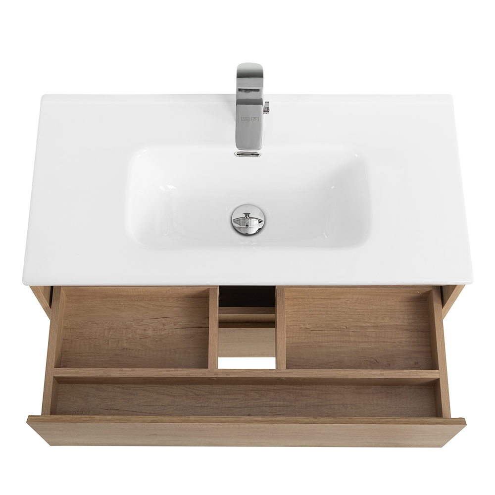 Тумба подвесная с раковиной BelBagno KRAFT 39-800/390-2C-SO-RNN