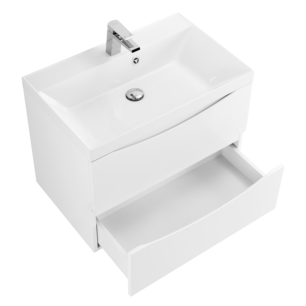 Тумба подвесная с раковиной BelBagno MARINO-700-2C-SO-BL-P