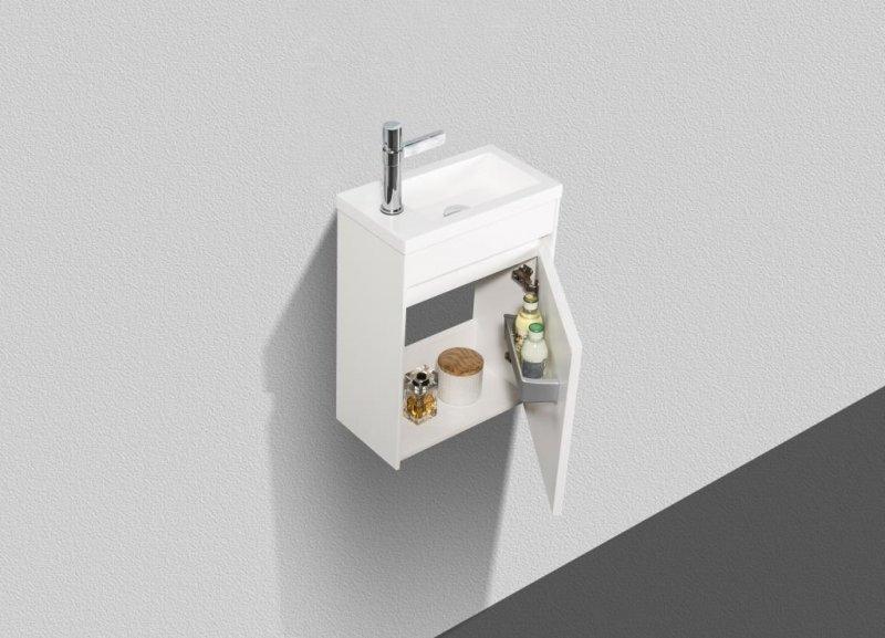 Тумба подвесная под раковину BelBagno PIETRA MINI-400-1A-SO-BL-R