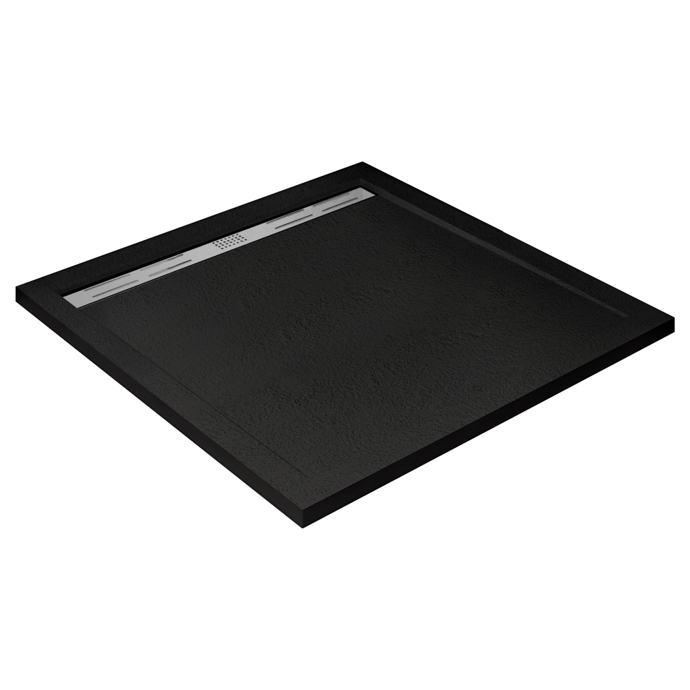 Поддон из искусственного мрамора 90х90 Cezares TRAY-AS-A-90-30-NERO без сифона