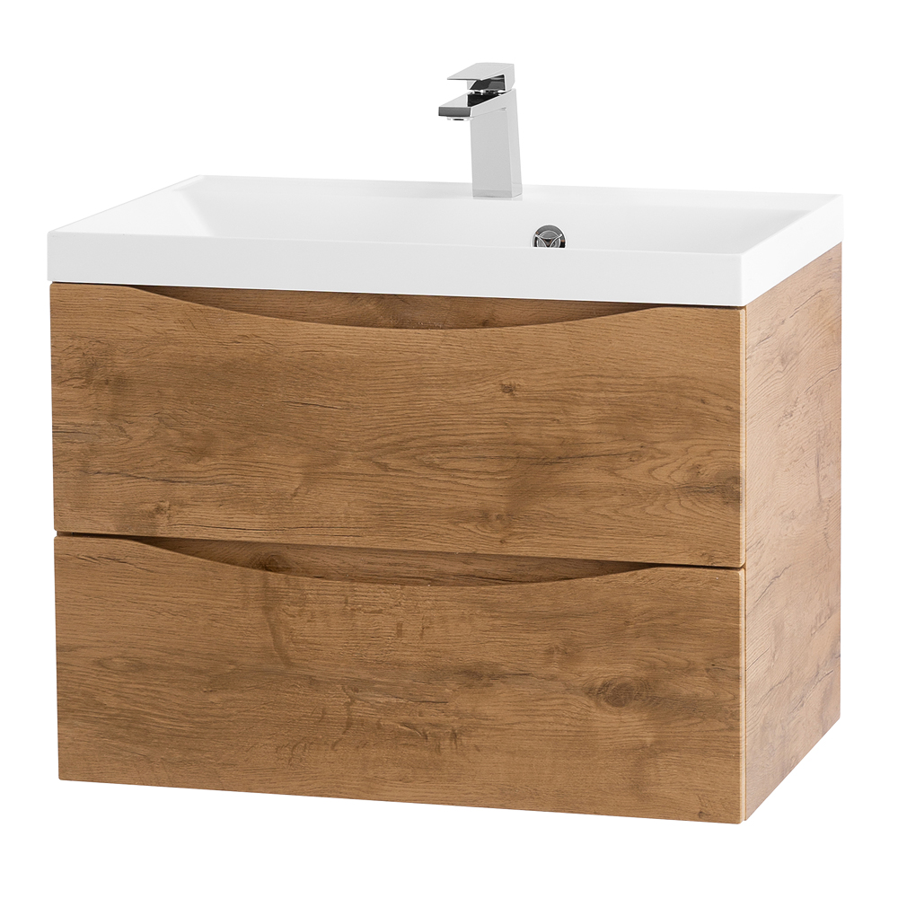 Тумба подвесная с раковиной BelBagno MARINO-700-2C-SO-RN-P