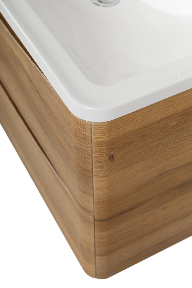 Мебель для ванной комнаты подвесная BelBagno ACQUA-800-2C-SO-RR 80см Rovere Rustico