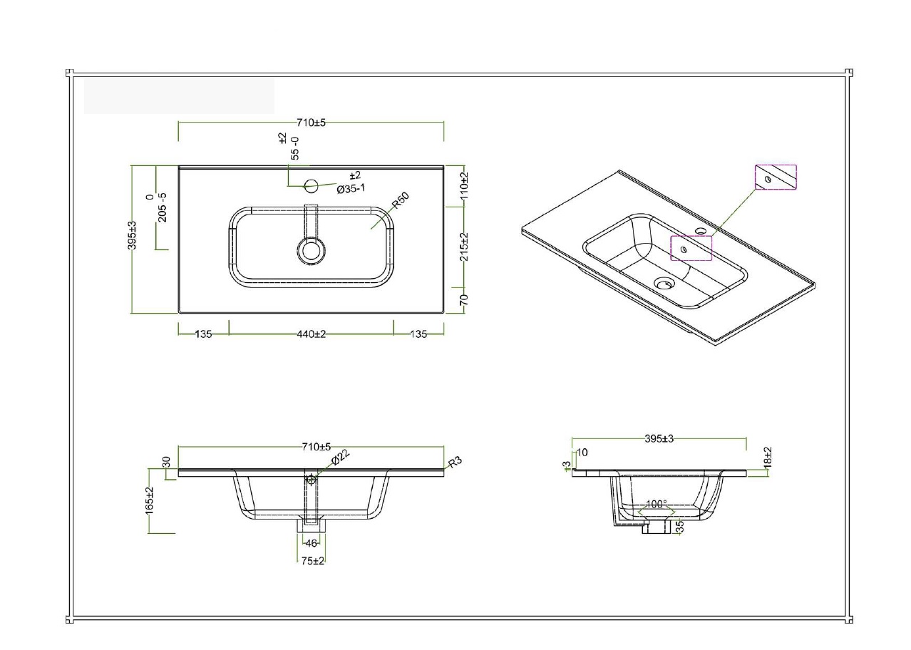Раковина керамическая BelBagno BB700/390ETL
