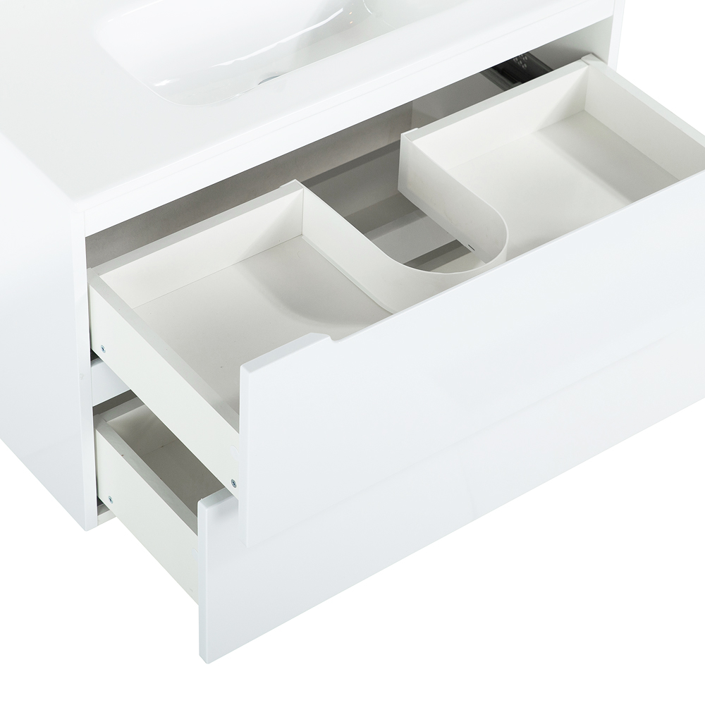 Тумба подвесная с раковиной BelBagno ETNA39-700/390-2C-SO-BL-P+BB700/390ETL