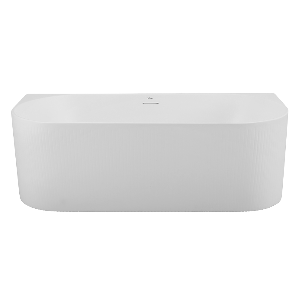 Ванна акриловая пристенная матовая BelBagno BB412-1700-800-MATT