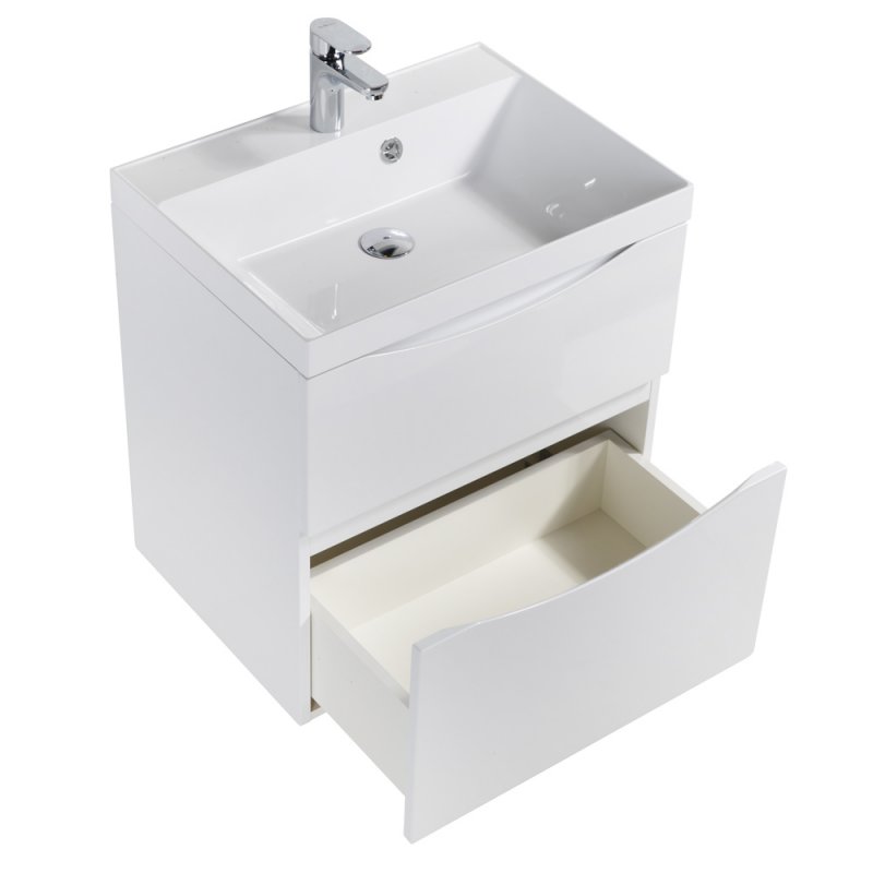 Тумба подвесная с раковиной BelBagno MARINO-H60-600-2C-SO-BL-P