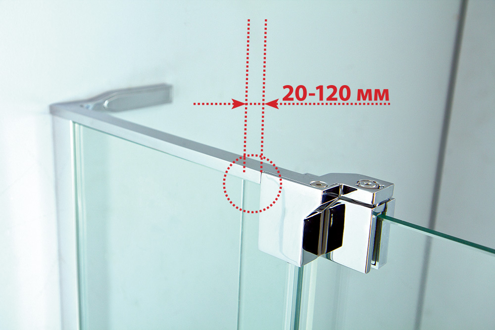 Душевой уголок Cezares SLIDER-AH-2-70/80-90/100-C-Cr