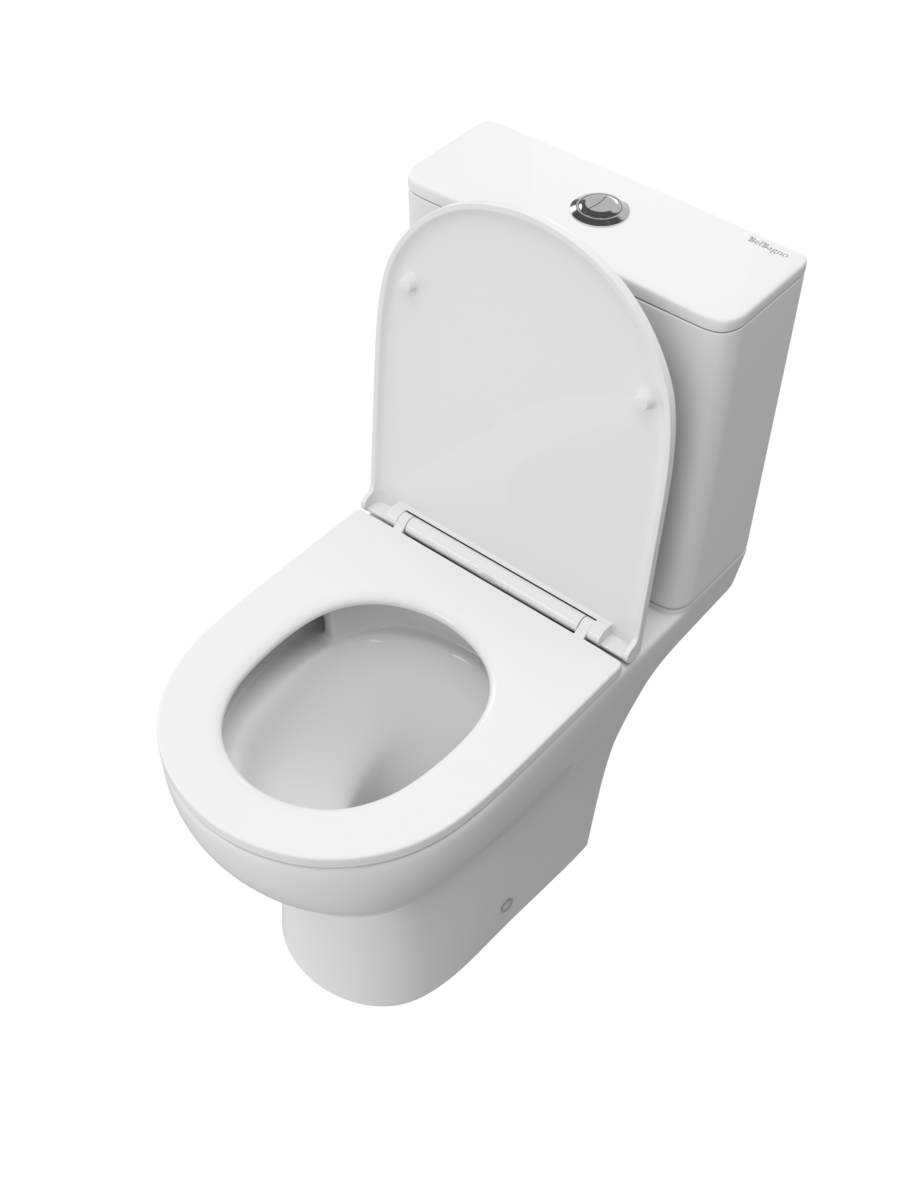 Унитаз-компакт BelBagno LOUNGE-TOR-2 BB2802CP/T-TOR/SC с сиденьем и смывом TORNADO