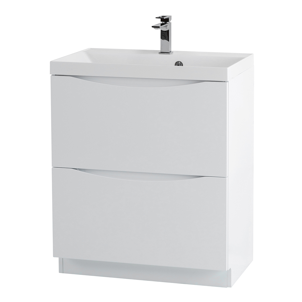 Тумба напольная с раковиной BelBagno MARINO-600-2C-PIA-BL-P