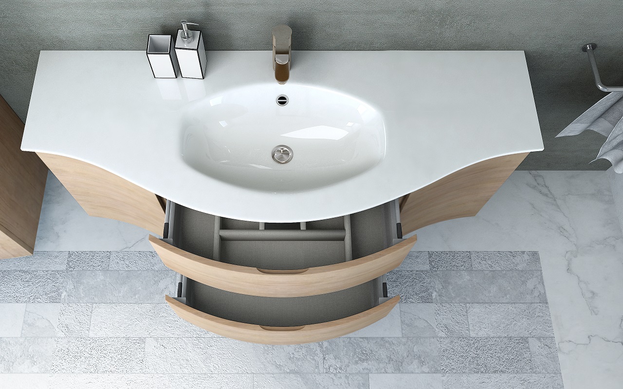 Мебель для ванной Cezares VAGUE 138 Rovere tabacco