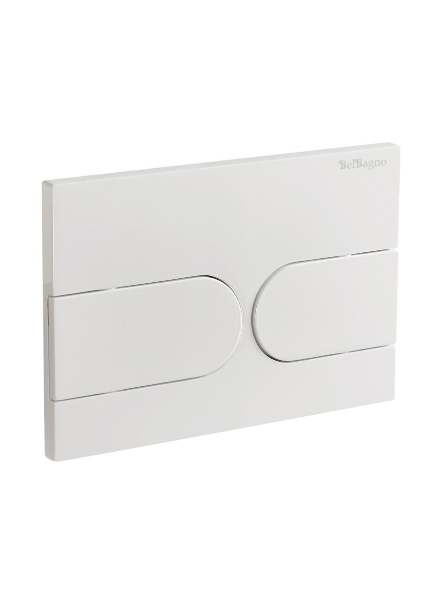 Кнопка смыва BelBagno BB-11-BL цвет белый глянец