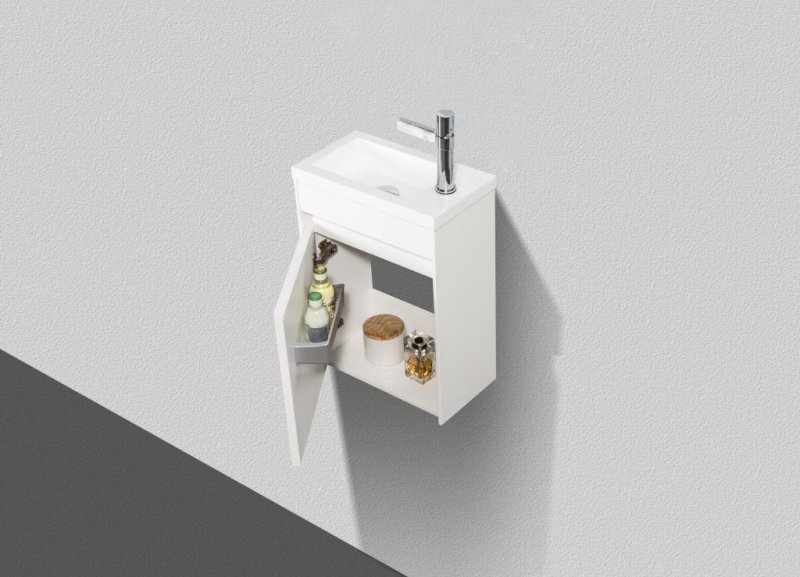 Тумба подвесная под раковину BelBagno PIETRA MINI-400-1A-SO-BL-L