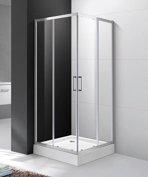 купить Душевой уголок Cezares MOLVENO-A-2-100-C-Cr-IV, 100х100х195, профиль хром, стекло прозрачное 