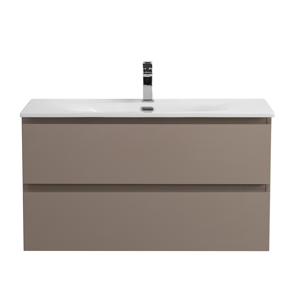 Тумба с раковиной подвесная BelBagno KRAFT-800-2C-SO-CO Бежевый матовый, раковина белая BB-8099-80