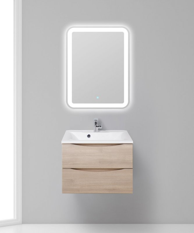 купить Тумба подвесная с раковиной BelBagno MARINO-650-2C-SO-RG-P 