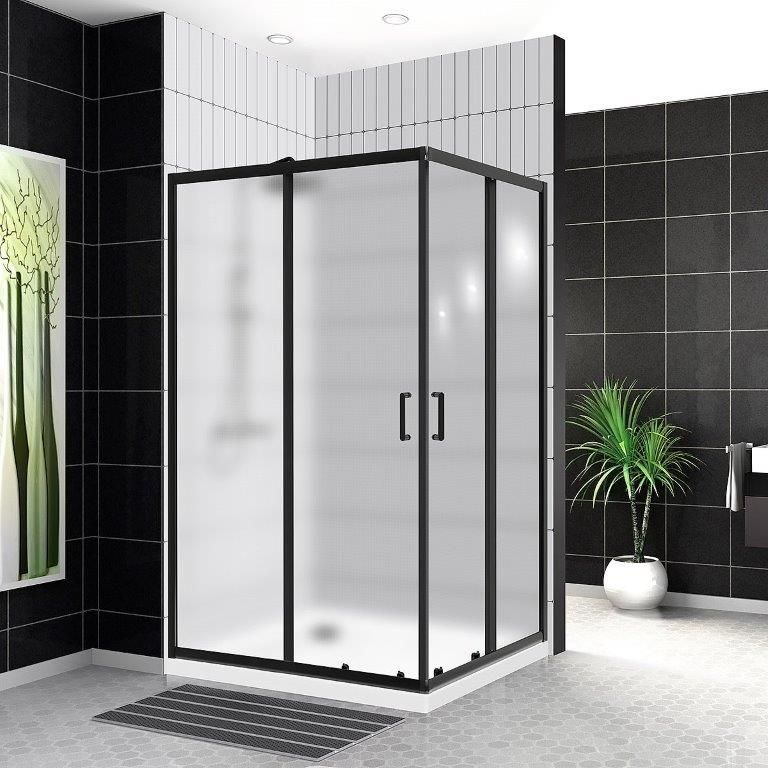 купить Душевой уголок BelBagno UNO-195-AH-2-120/90-P-NERO 