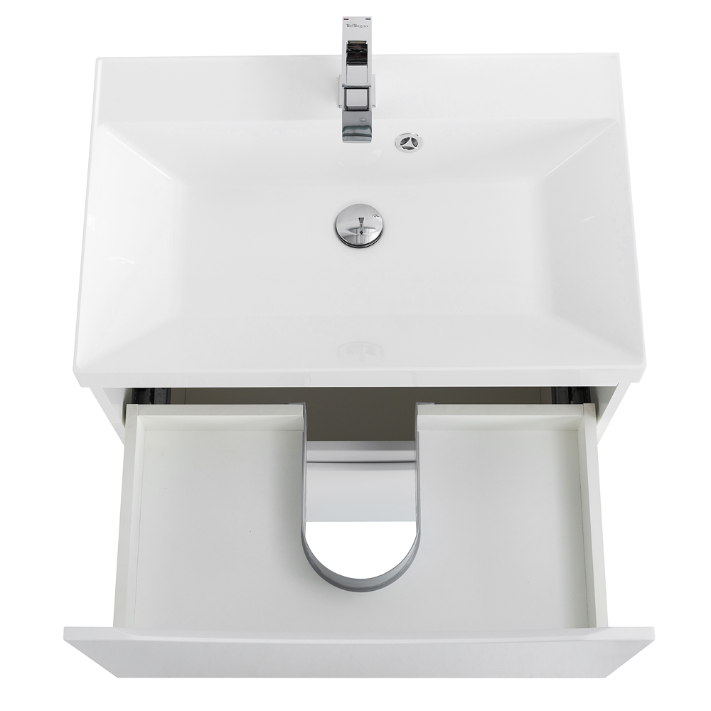 Тумба напольная с раковиной BelBagno MARINO-600-2C-PIA-BL-P