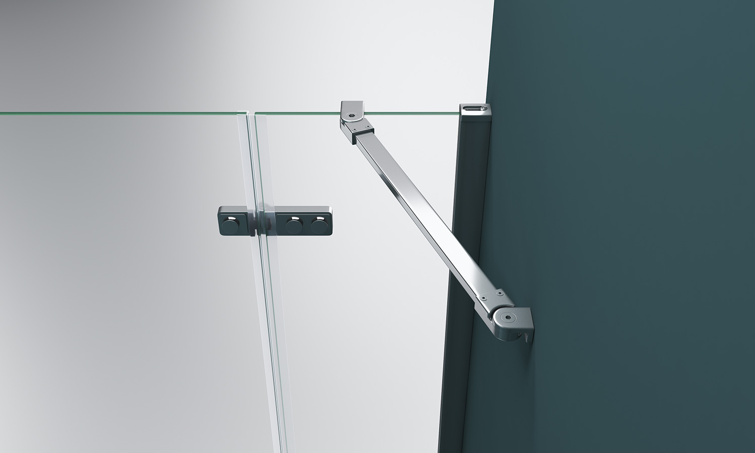 Душевая дверь BelBagno KRAFT-B-12-60/20-C-Cr-R