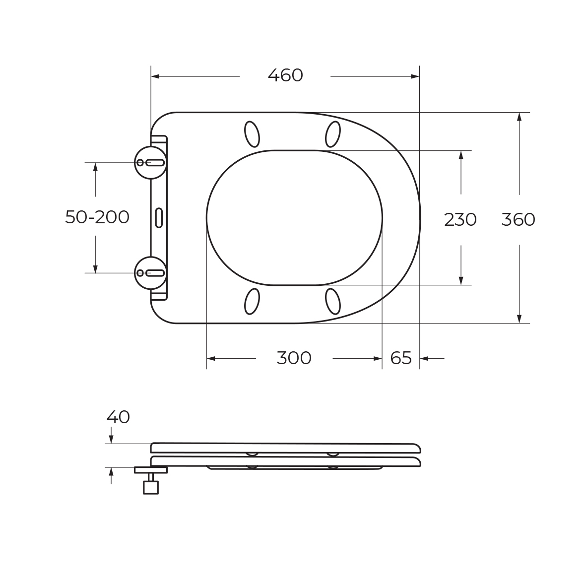Приставной унитаз BelBagno SFERA-TOR BB2141CB-TOR/SC безободковый с сиденьем и смывом TORNADO 