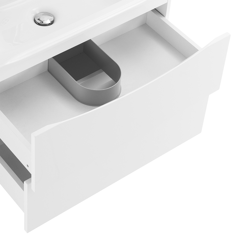 Тумба подвесная с раковиной BelBagno MARINO-650-2C-SO-BL-P