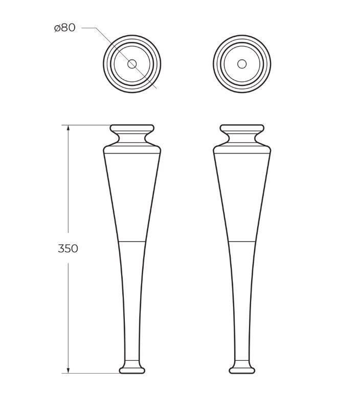 Мебель для ванной Cezares TIFFANY 100 Verde opaco
