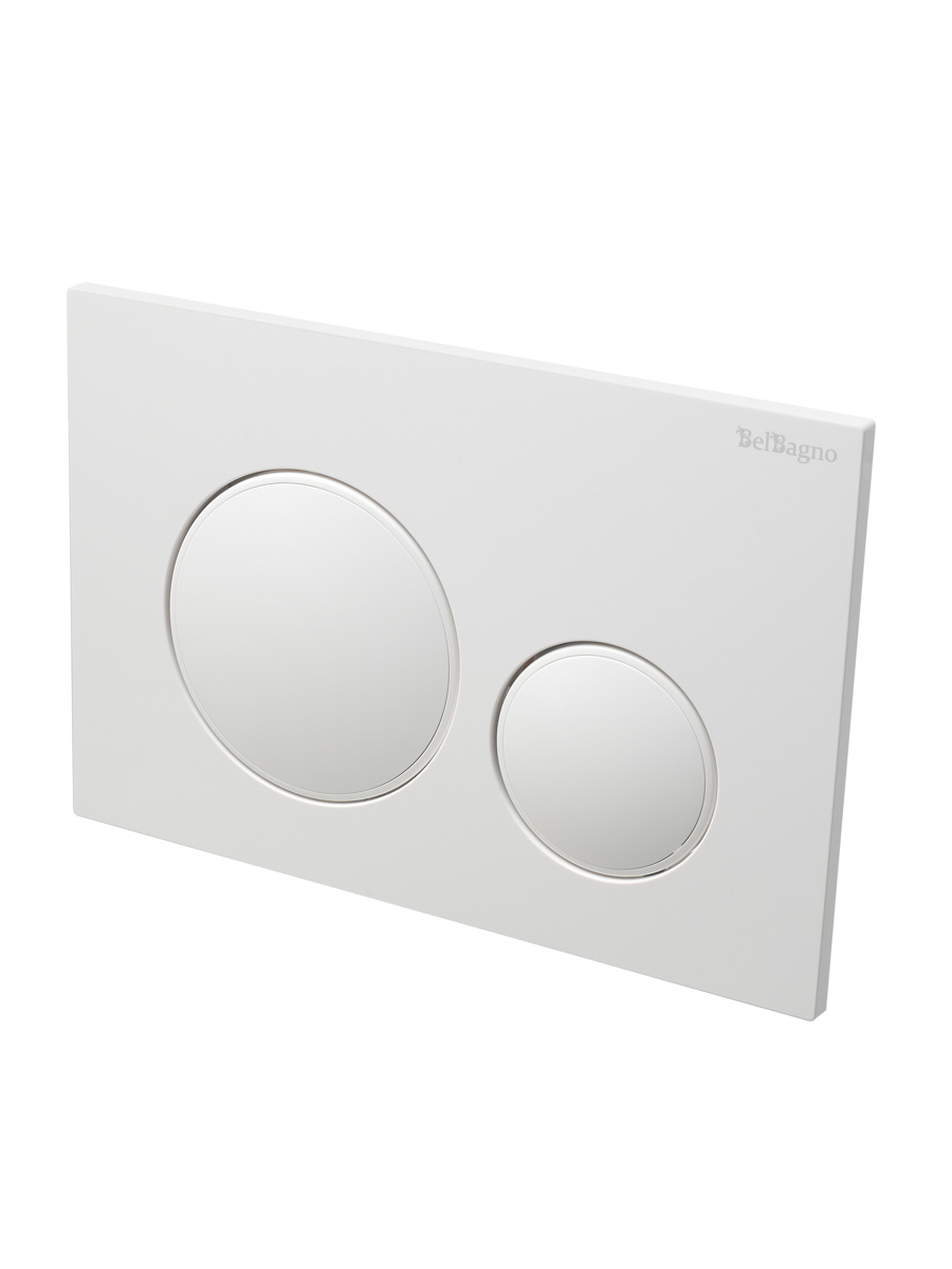 Кнопка смыва BelBagno BB-17C-BL цвет белый глянец