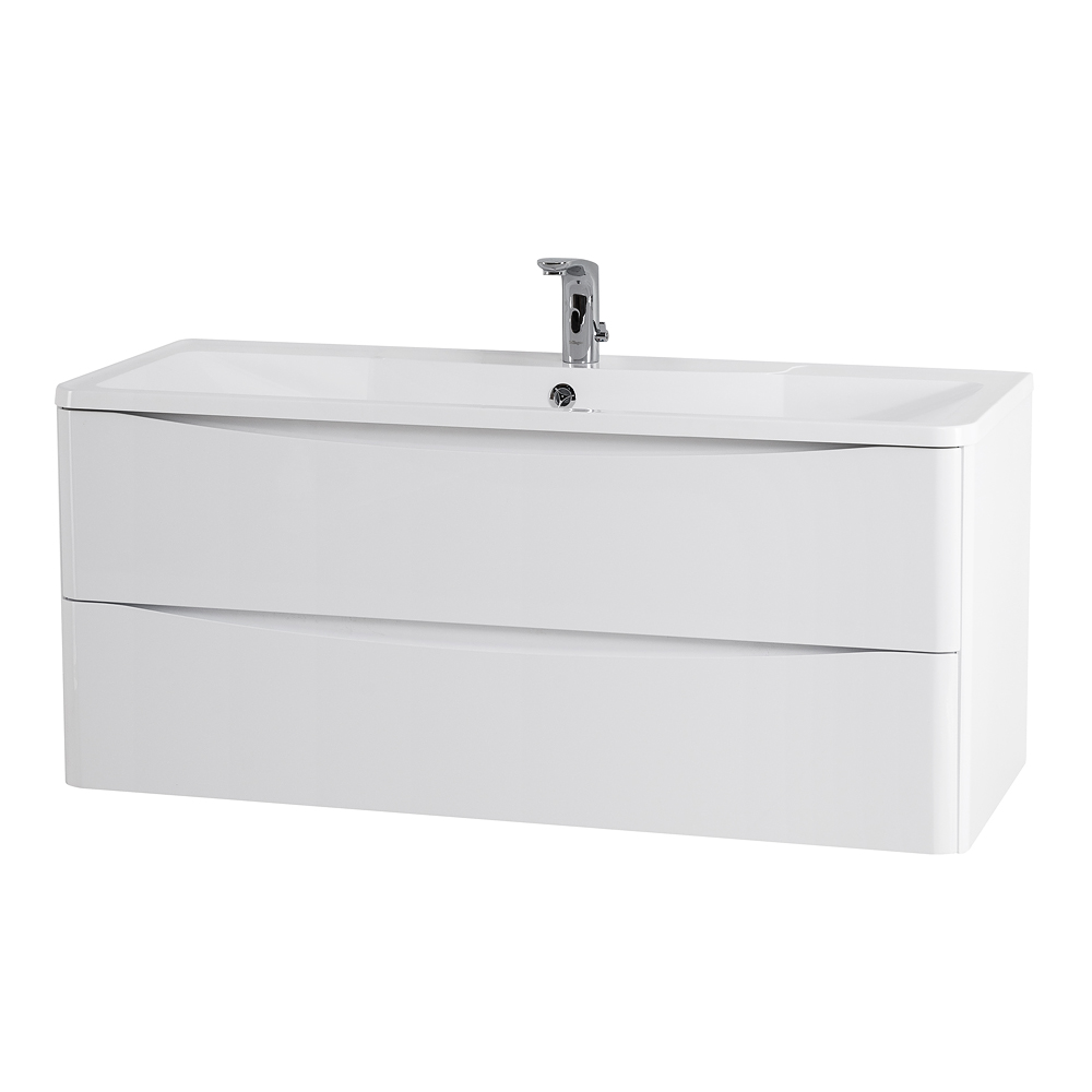 Тумба подвесная под раковину BelBagno ACQUA-1200-2C-SO-BL 120 см Bianco Lucido 
