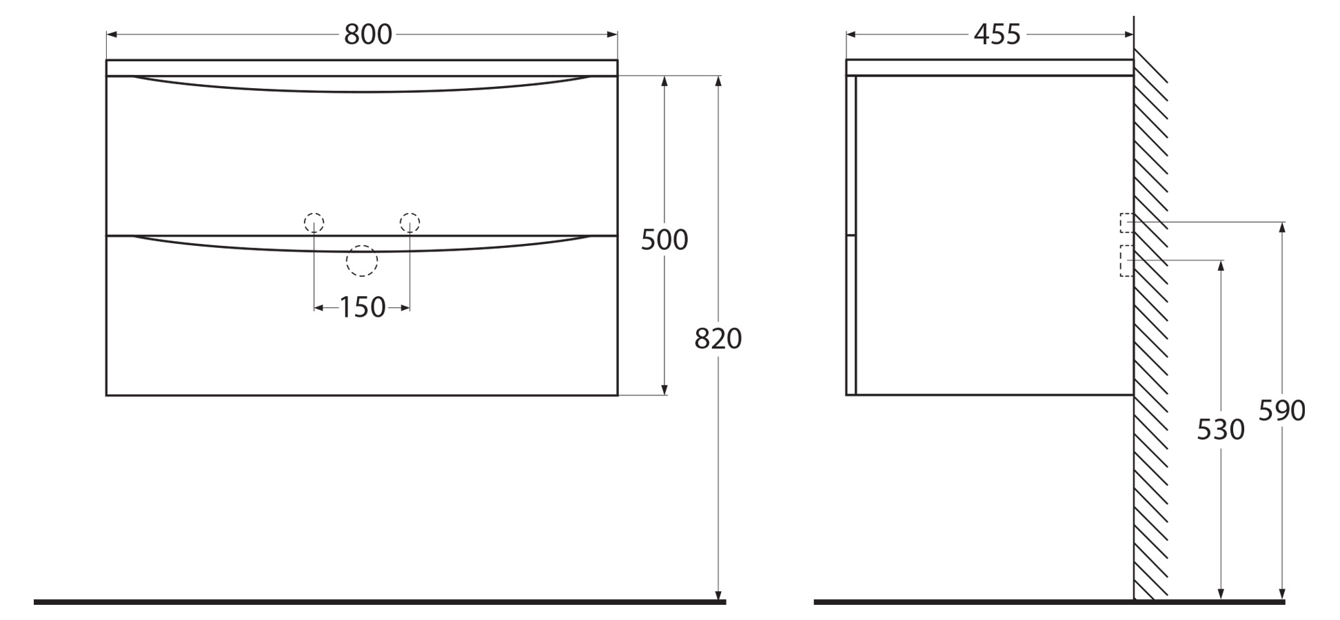Мебель для ванной комнаты подвесная BelBagno ACQUA-800-2C-SO-PS 80см Pino Scania  